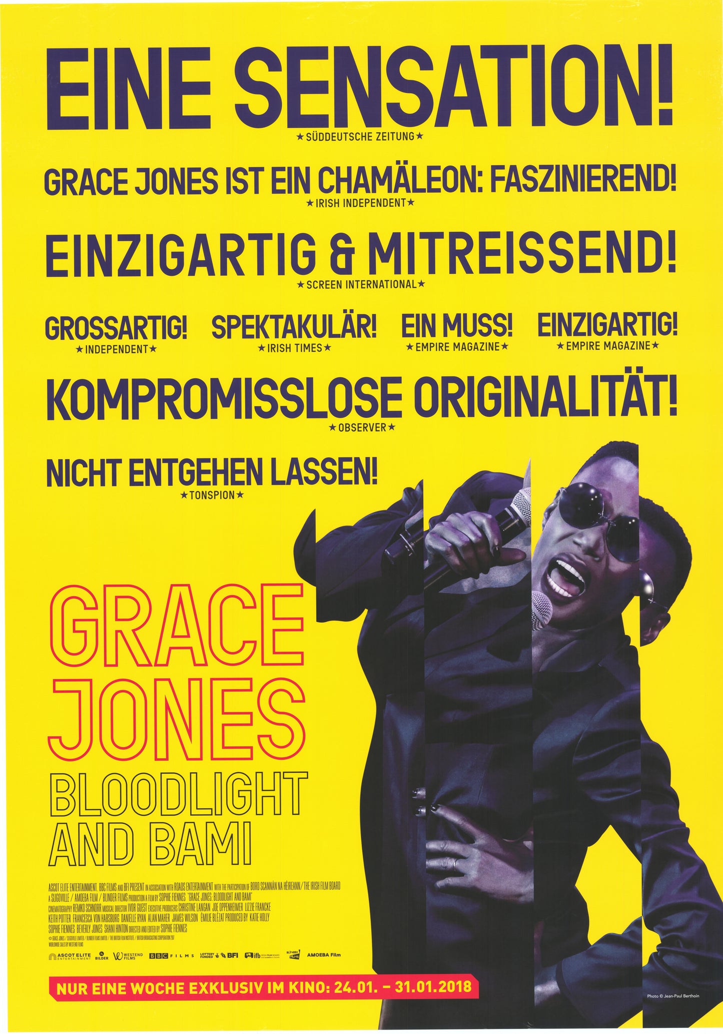 Eine Sensation Grace Jones (c) Original Filmplakat