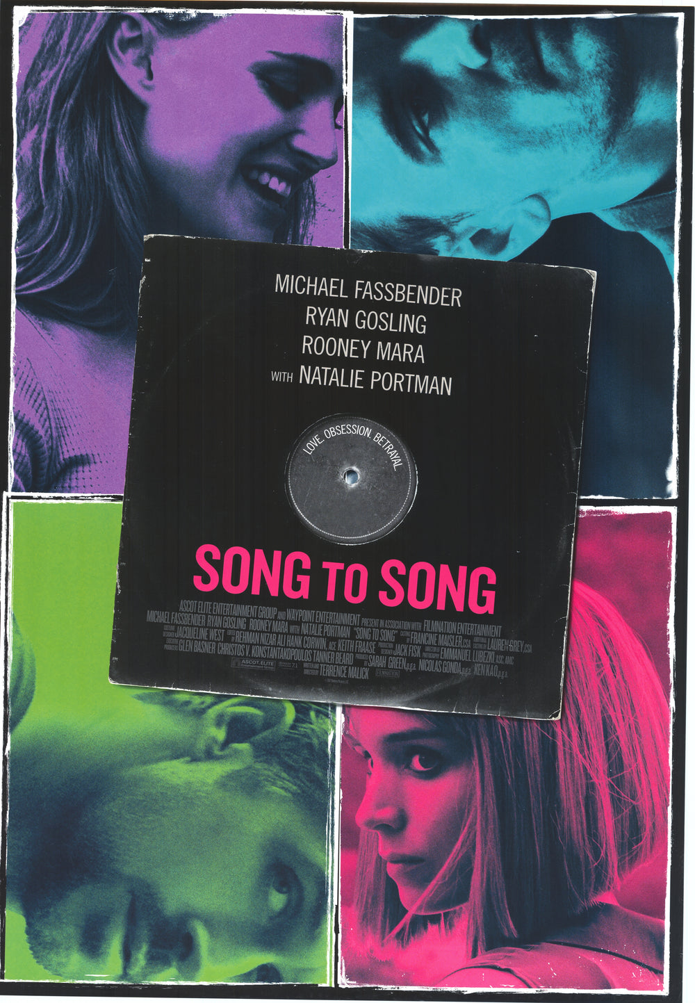 Song to Song Original Filmplakat